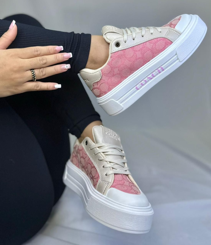 Coach Plataforma Rosado Claro