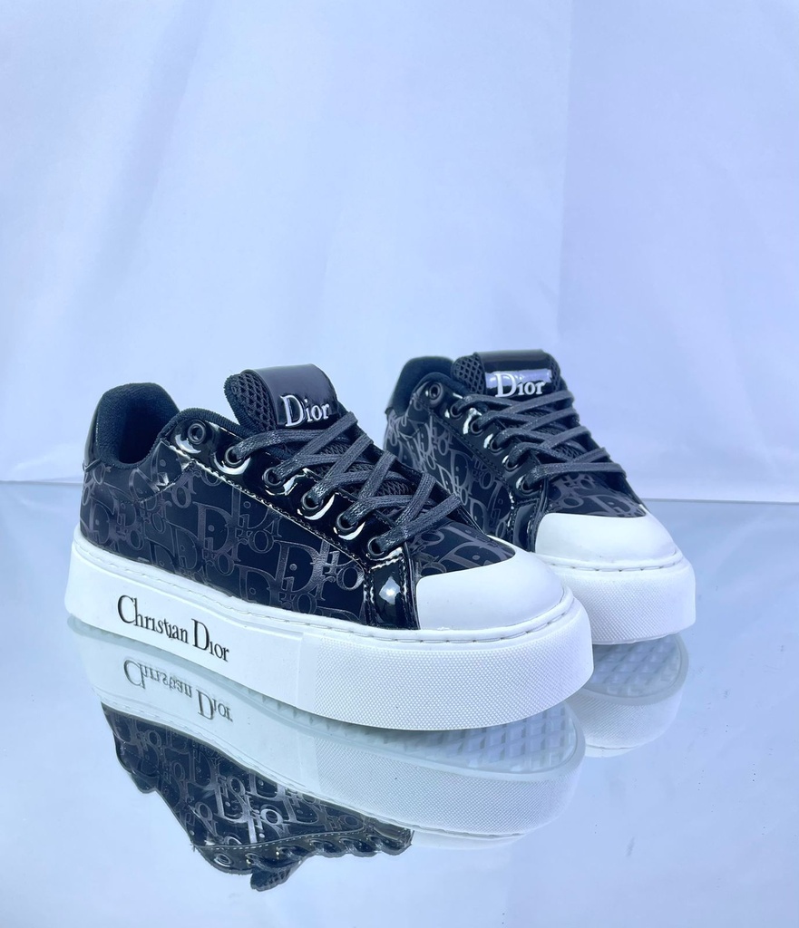 Christian Dior Negro Charol Gamuza