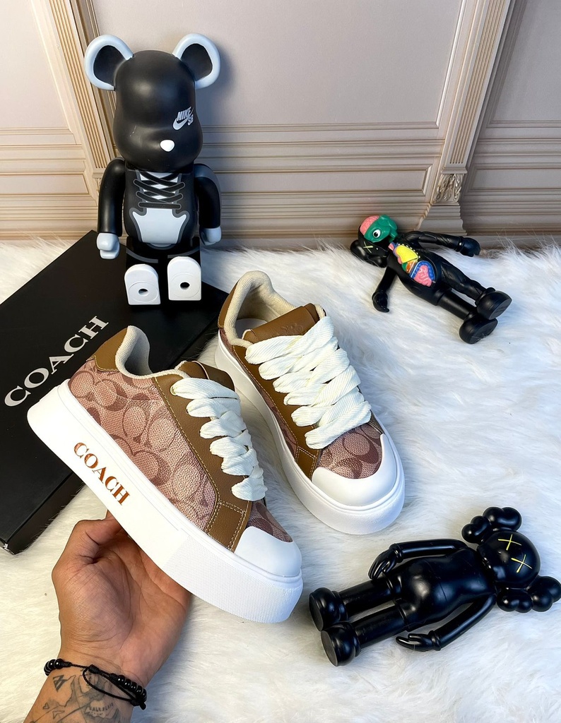 Coach Plataforma Cafe Cuero Punta D