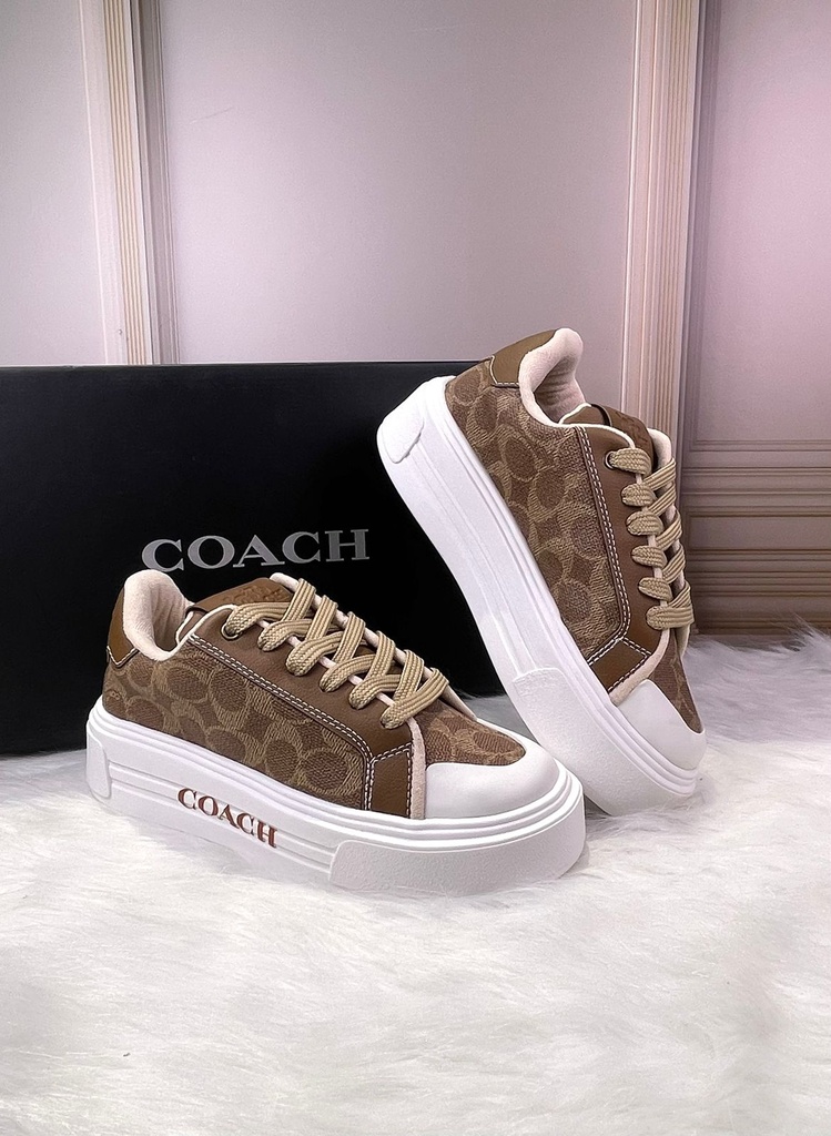 Coach Plataforma Cafe Cuero 2