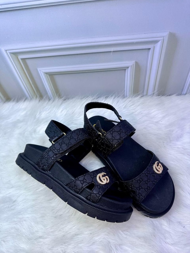 Sandalia Gucci Negro Correa