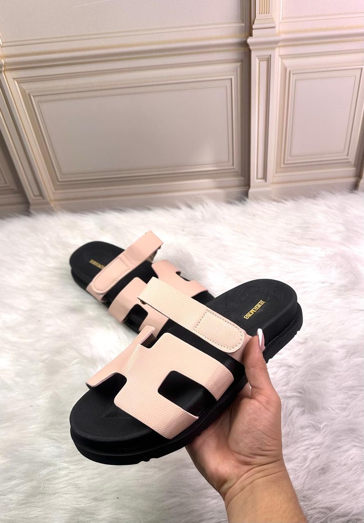 Sandalia Hermes Salmon