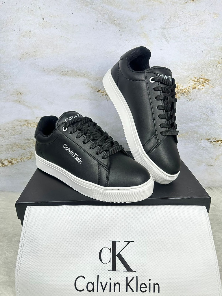 Calvin Klein Negro Suela Blanco