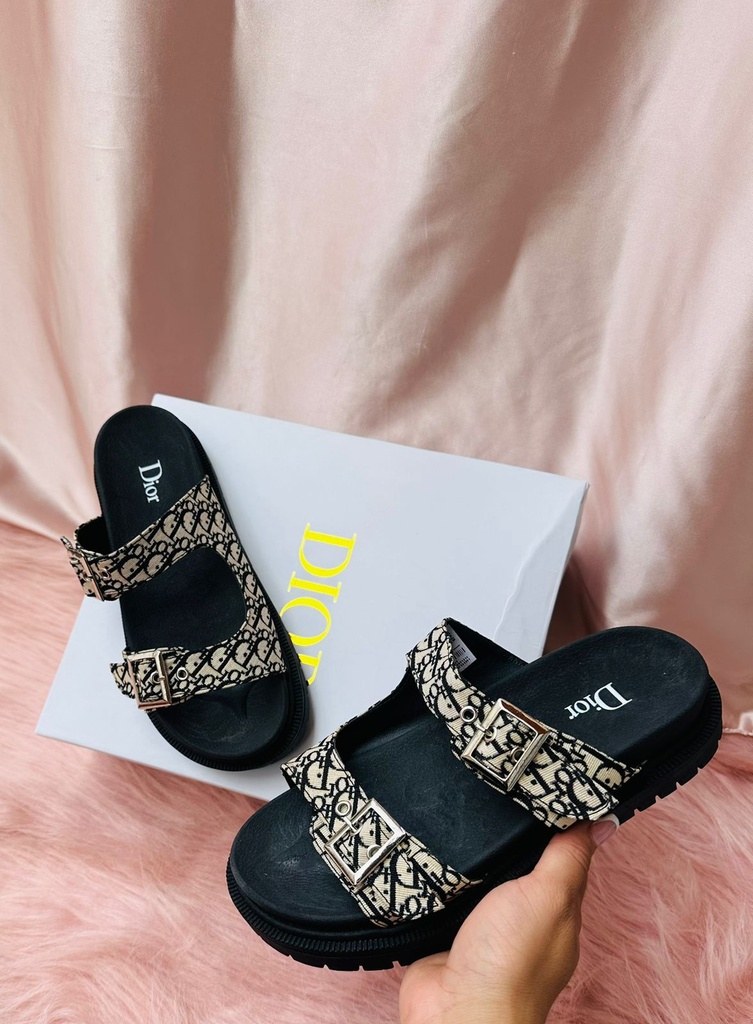 Sandalia Dior Beige Letras Sk