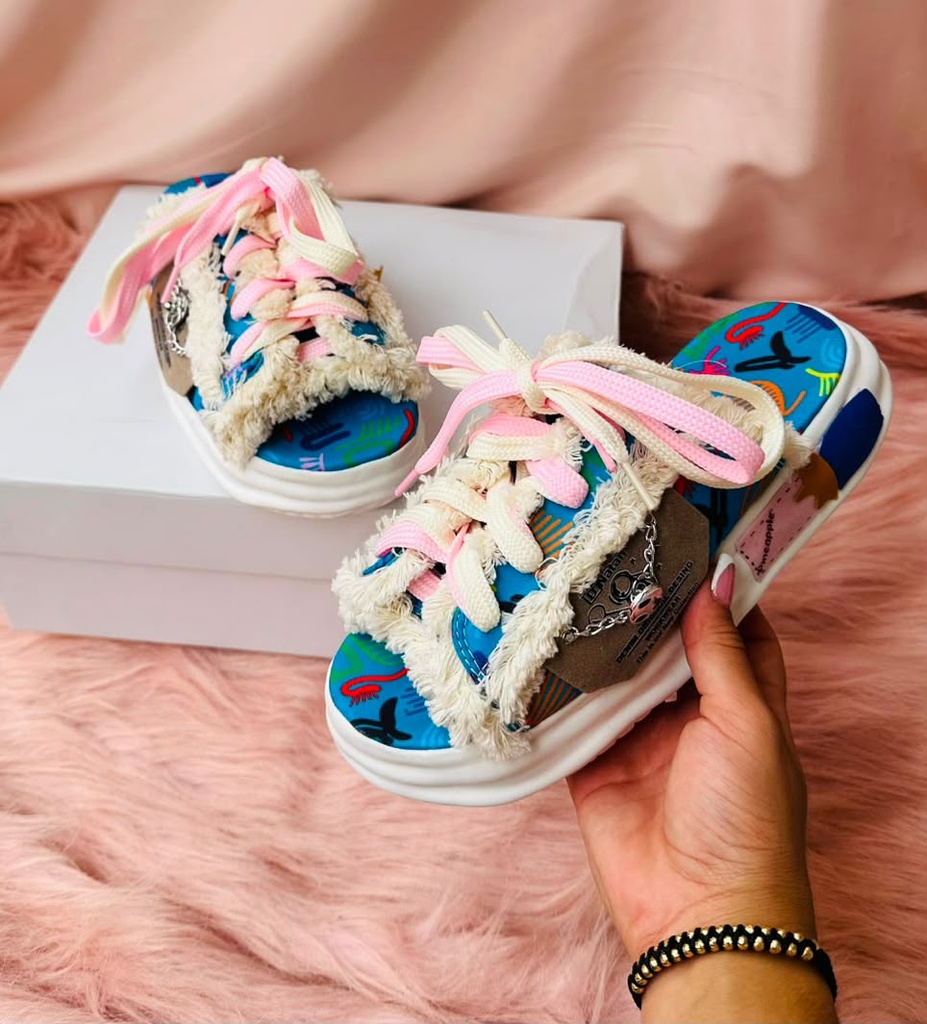 Sandalia Multicolor Azul B 