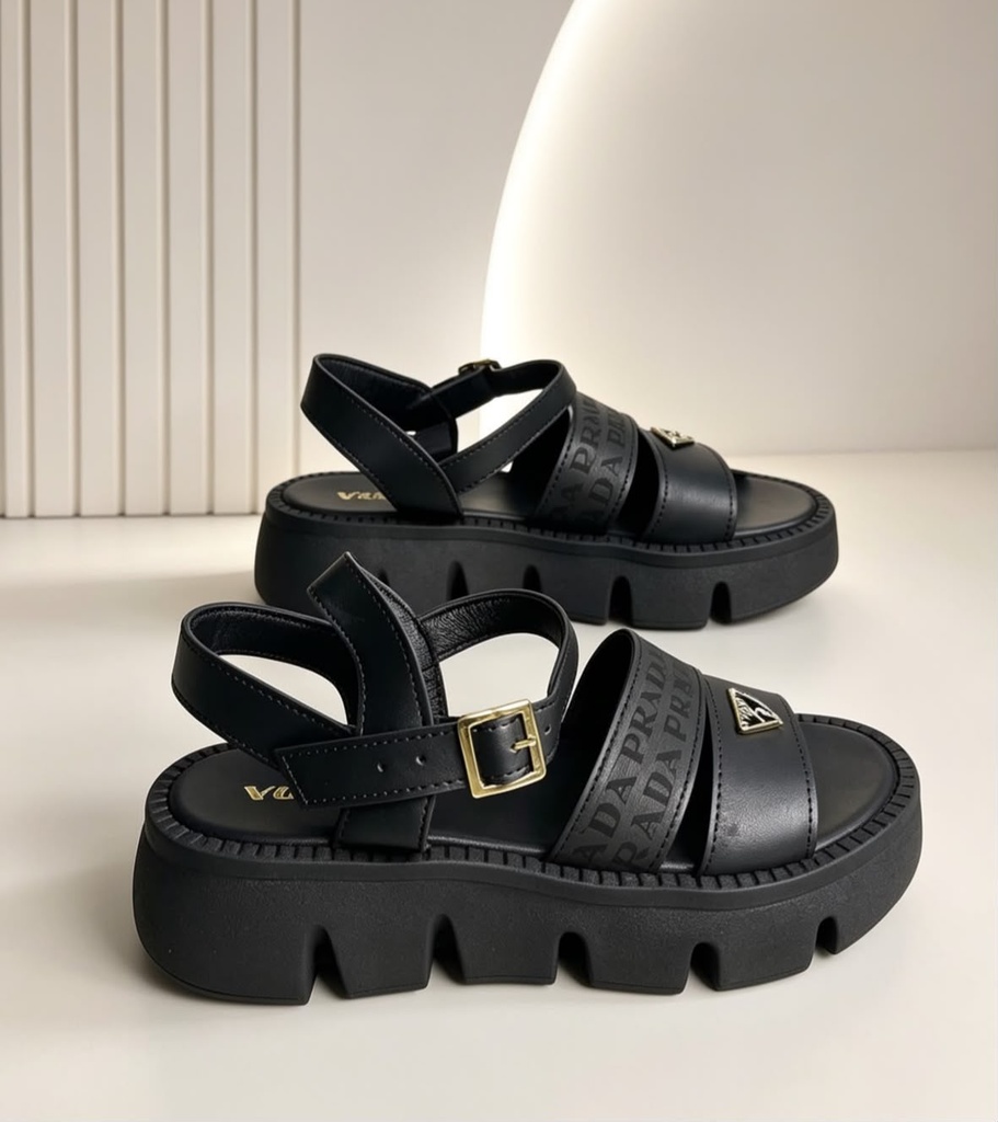 Sandalia Prada Negro Sk