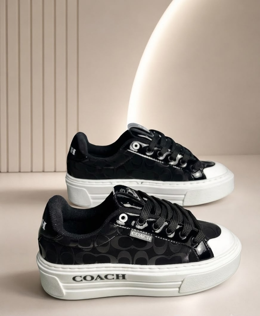 Coach Plataforma Charol Gamuza ST