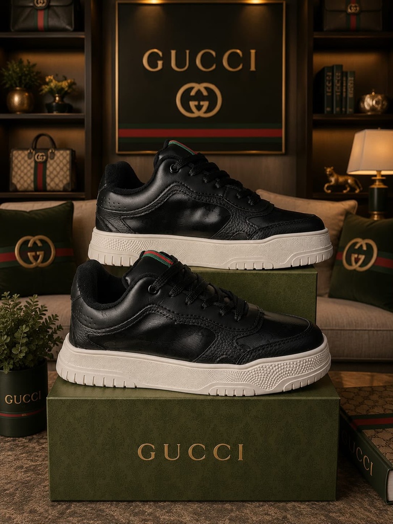 Gucci Negro Suela Beige