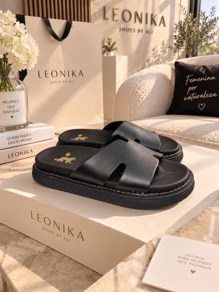 Sandalia Leonika negra 2