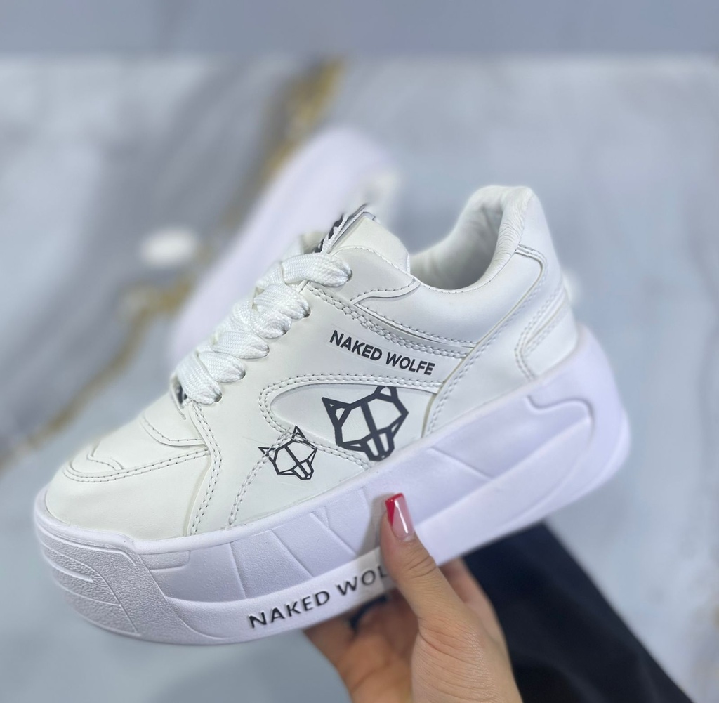 Naked Blanco Carita Plataforma NW34