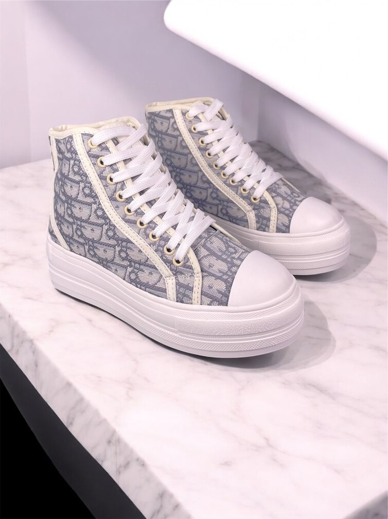 Dior Bota Gris Letras 