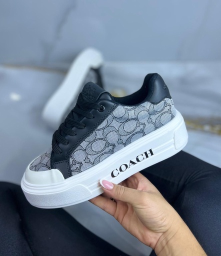 Coach Plataforma Gris Punta Blanca CH81