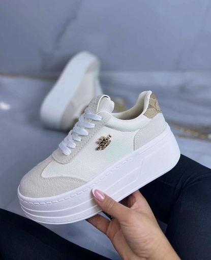 Coach Plataforma Logo Dorado CH83