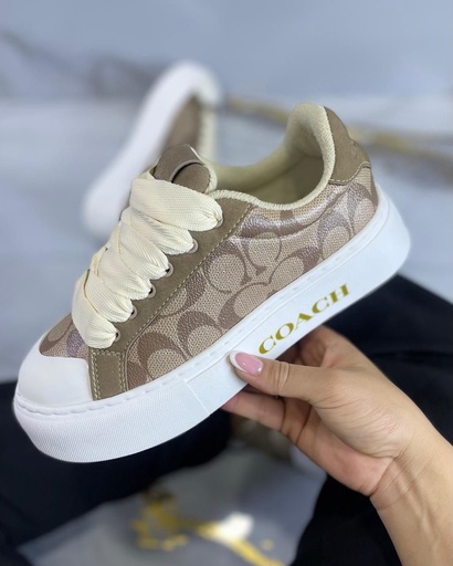 Coach Plataforma Cordon Beige