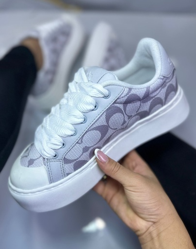 Coach Plataforma Gris Claro