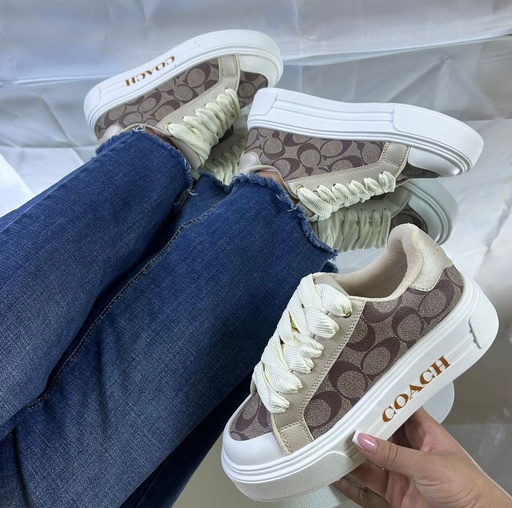 Coach Plataforma Cafe-Beige D