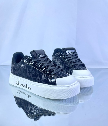 Christian Dior Negro Charol Gamuza