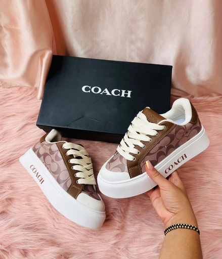 Coach Plataforma Cafe Cuero Punta D