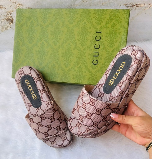 Sandalia Gucci Plataforma Cafe B