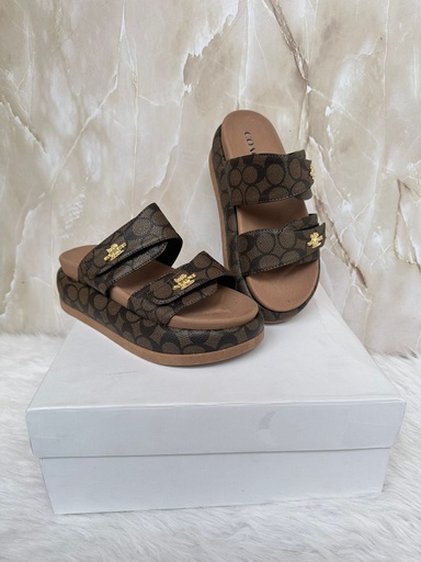 Sandalia Coach Cafe Adhesivo