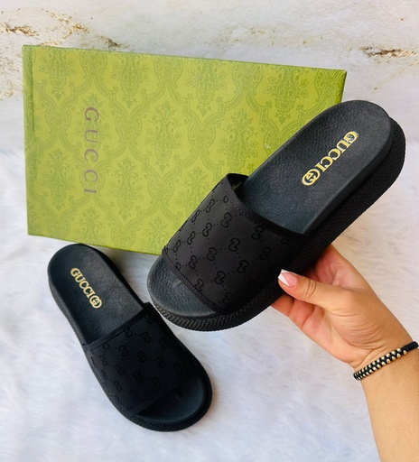 Sandalia Gucci Malla Negra