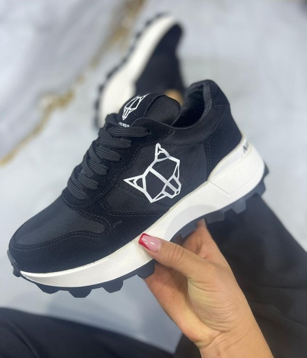 Naked Wolfe Negro Suela Blanca