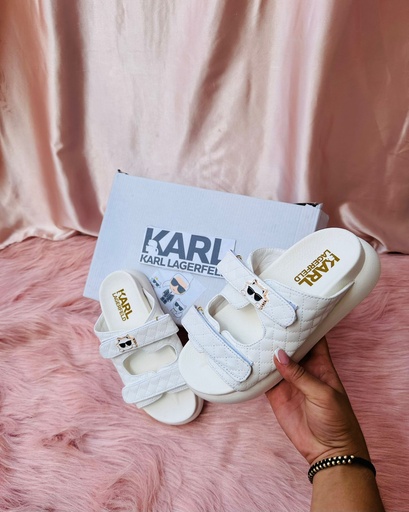 Sandalia Karl Lagerfeld Blanco Pin
