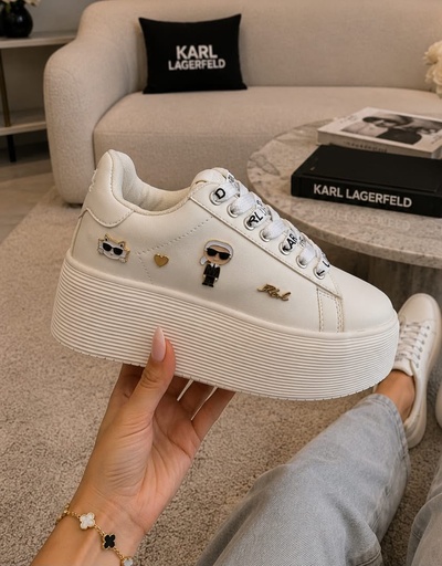 Karl Lagerfeld Blanco Plataforma