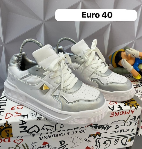 Valentino Blanco Plateado 